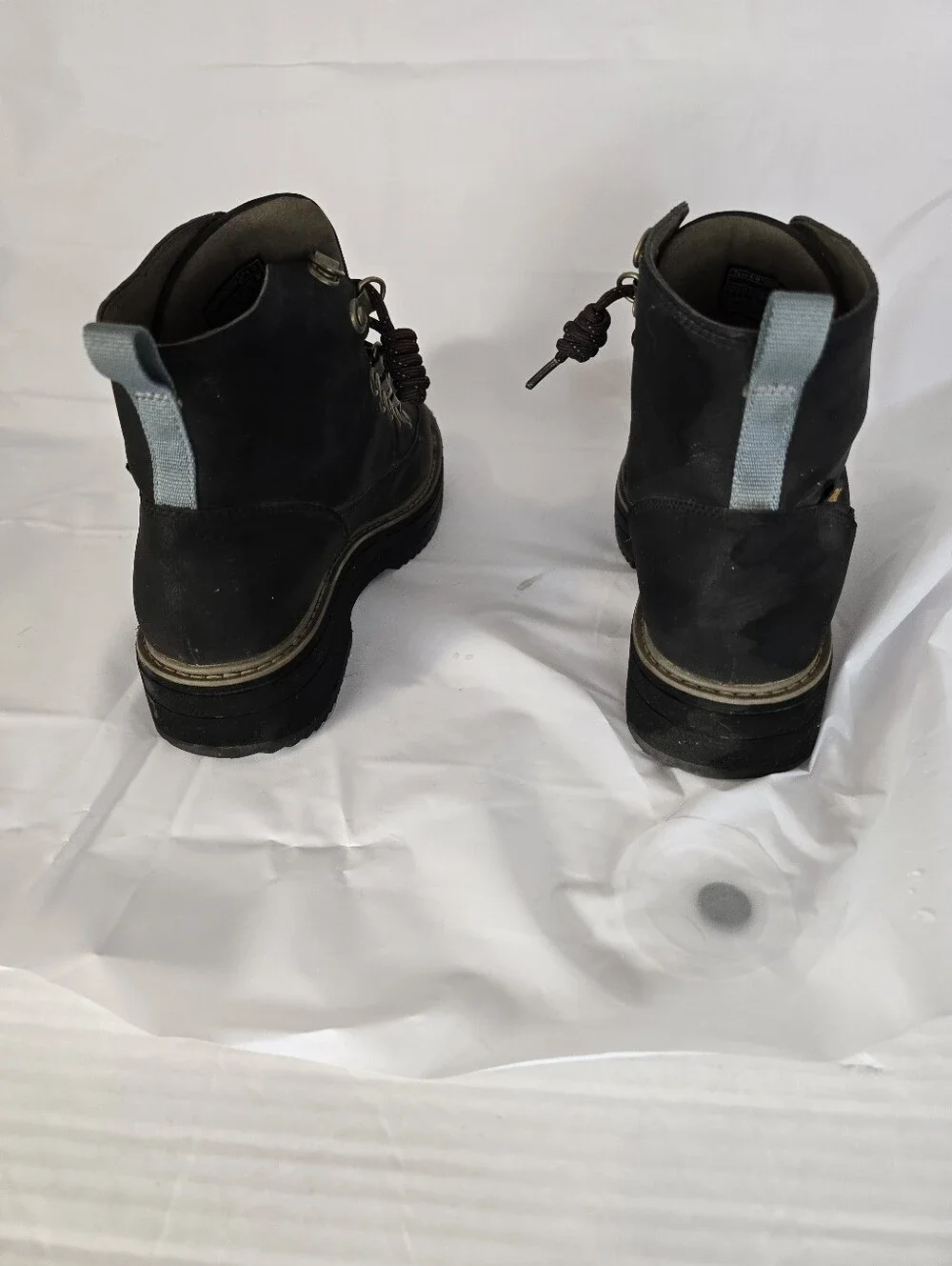 Teva Midform Black Leather Hiker Lace Up Boots Size 7 Hiking Outdoor Comfort